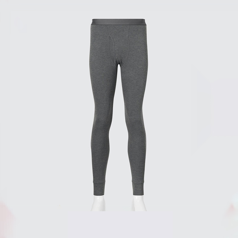 بنطلون داخلي حراري للرجال من UNIQLO عالية الراحة بتقنية HEATTECH دافئة وسميكة وضيقة للخريف 450705